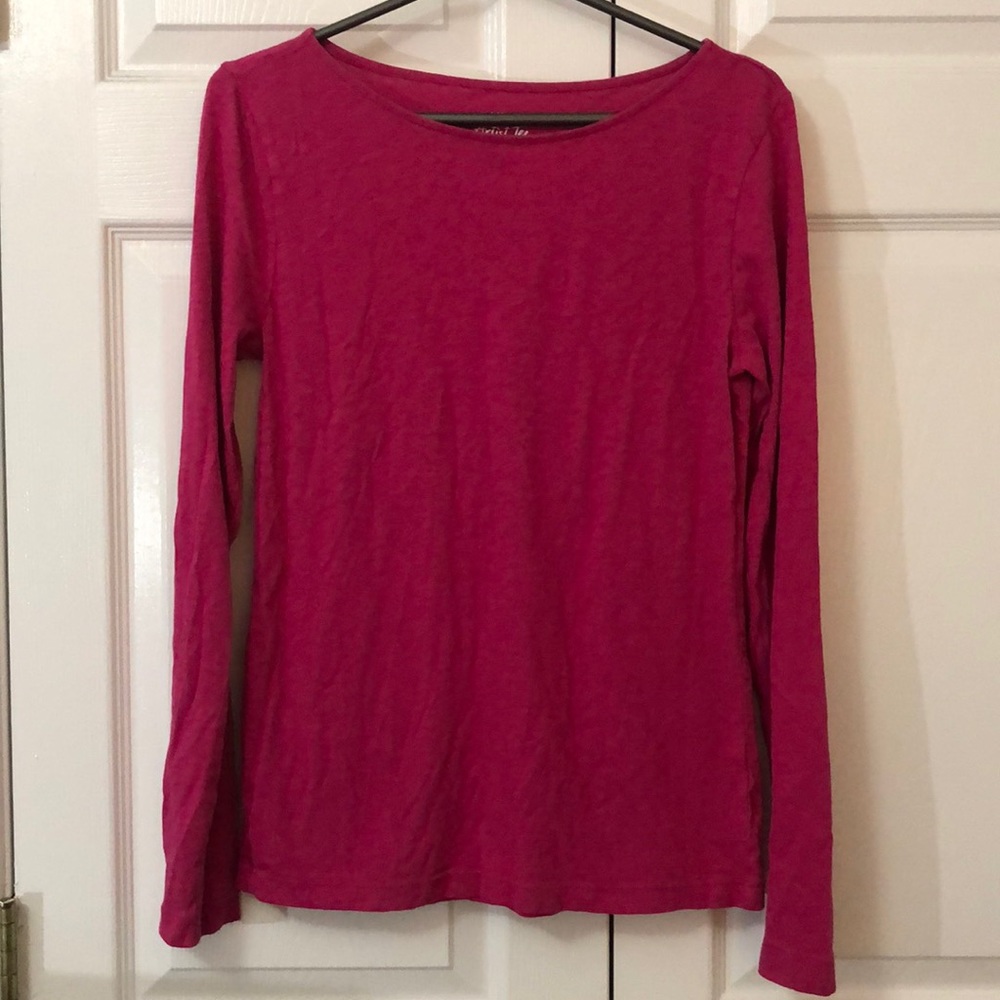 JCREW Magenta artist tee size M